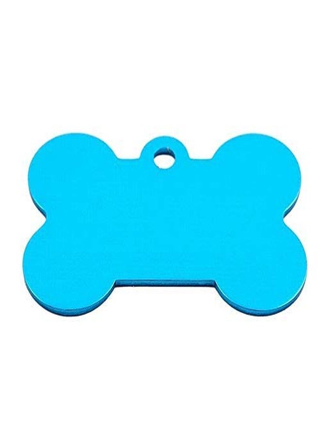 Pups&Pets 4 Colors Bone Shape Personalized Dog Cat Id Tags Customized Laser Engraved Cat Puppy Name Tag Phone No. Free Bell Gift: Blue. - Image 3